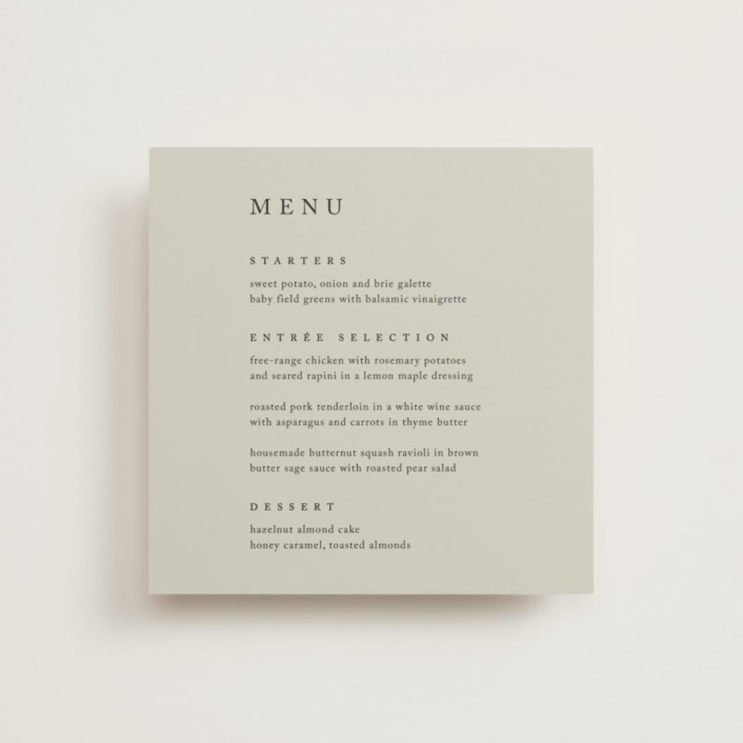 "Astoria" - Menus in Spring by Kelly Schmidt - Front