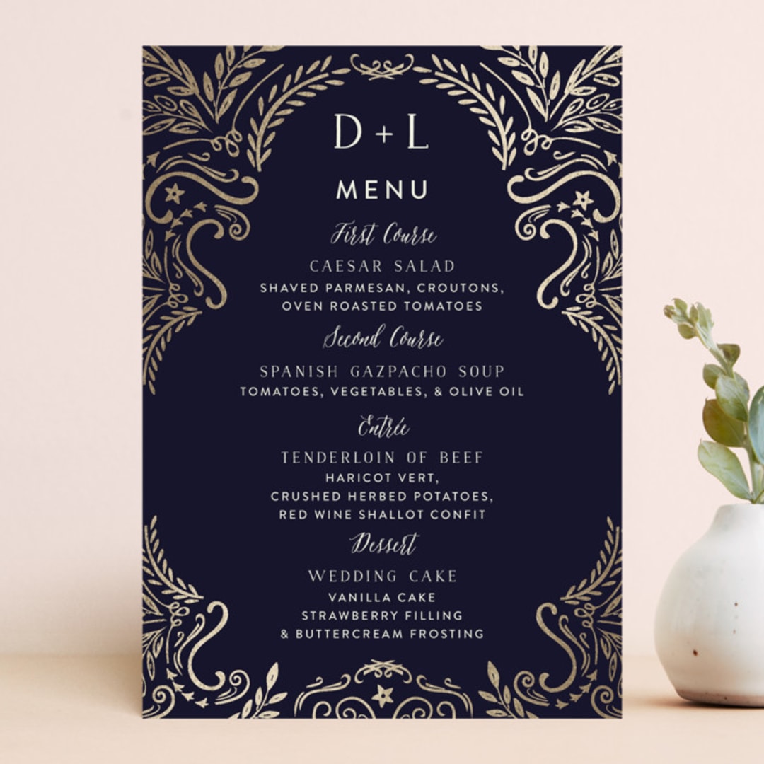 "Wedding Enchantment" - Menus in Midnight by Chris Griffith - Front