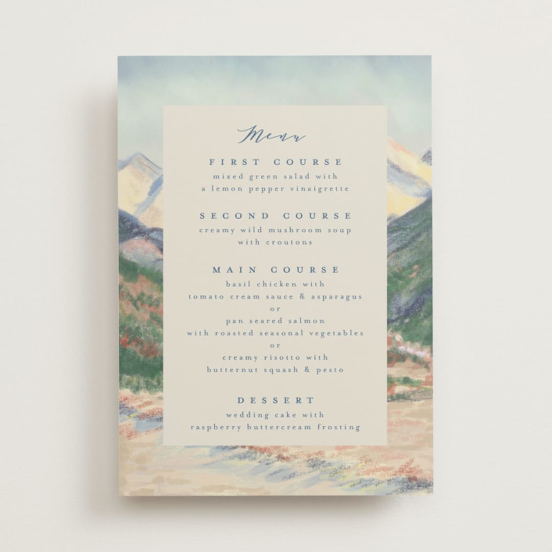"The Valley" - Menus in Summer by Petra Kern - Front