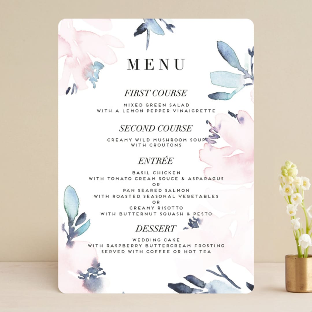 "Florista Modernista" - Menus in Azalea by Petra Kern - Front