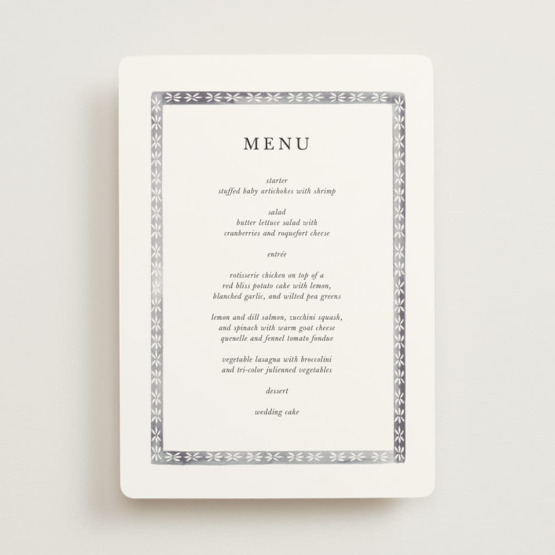"Americana" - Menus in Sea by leslie hamer - Front