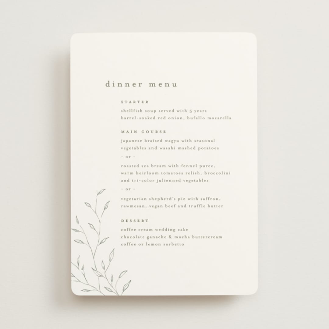 "tortina" - Menus in Aqua Mist by chocomocacino - Front