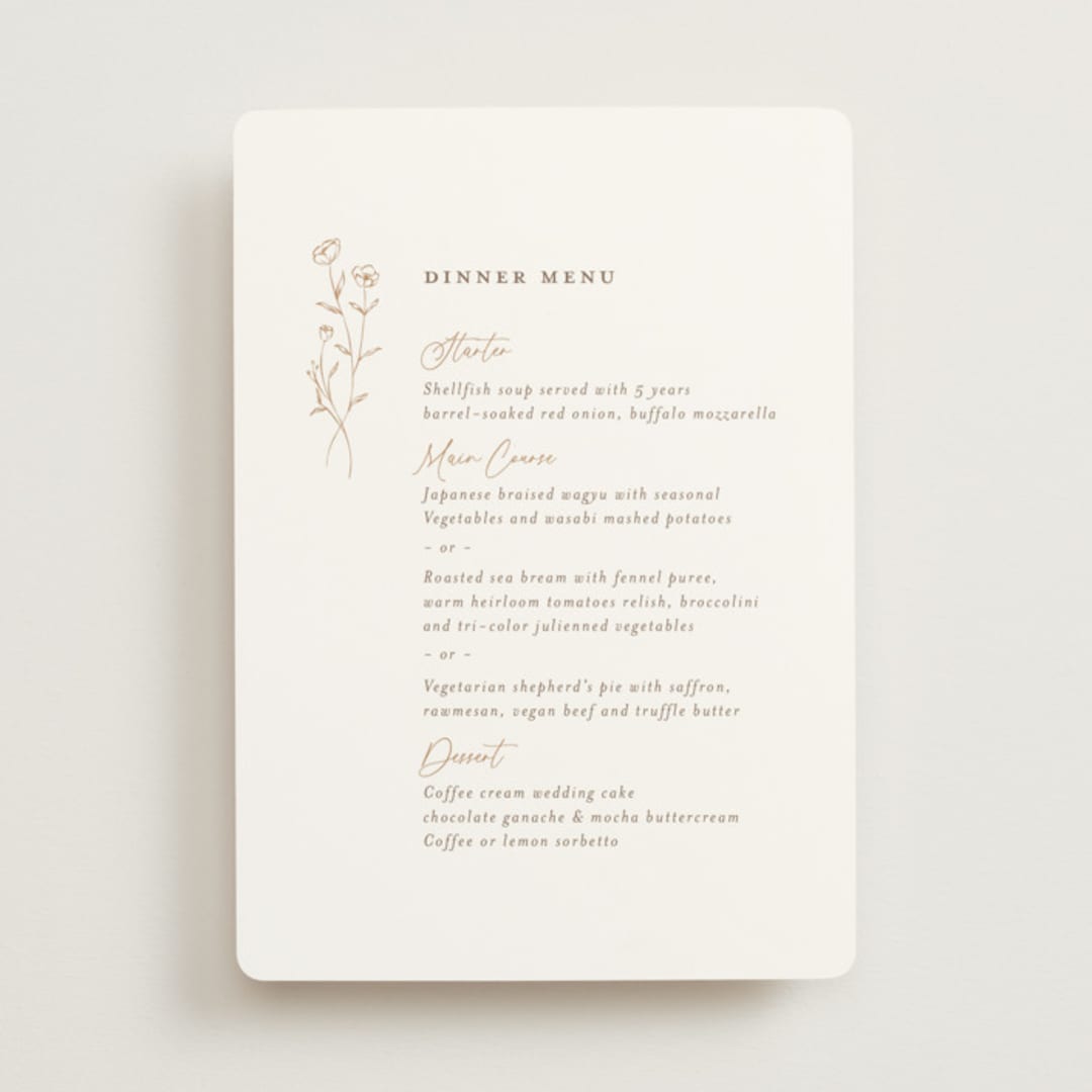 "kouignette" - Menus in Chiffon by chocomocacino - Front