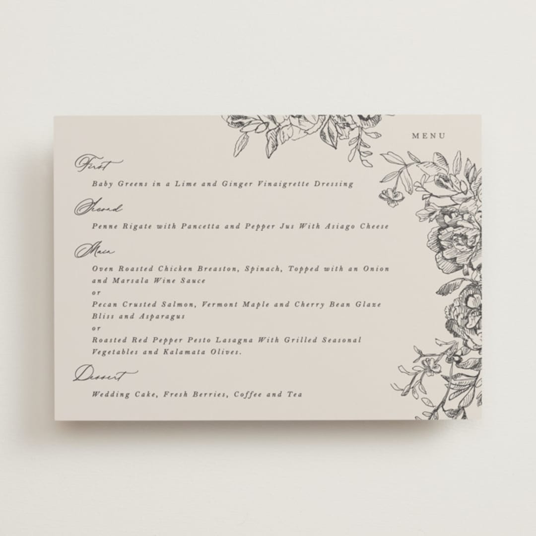 etched floral