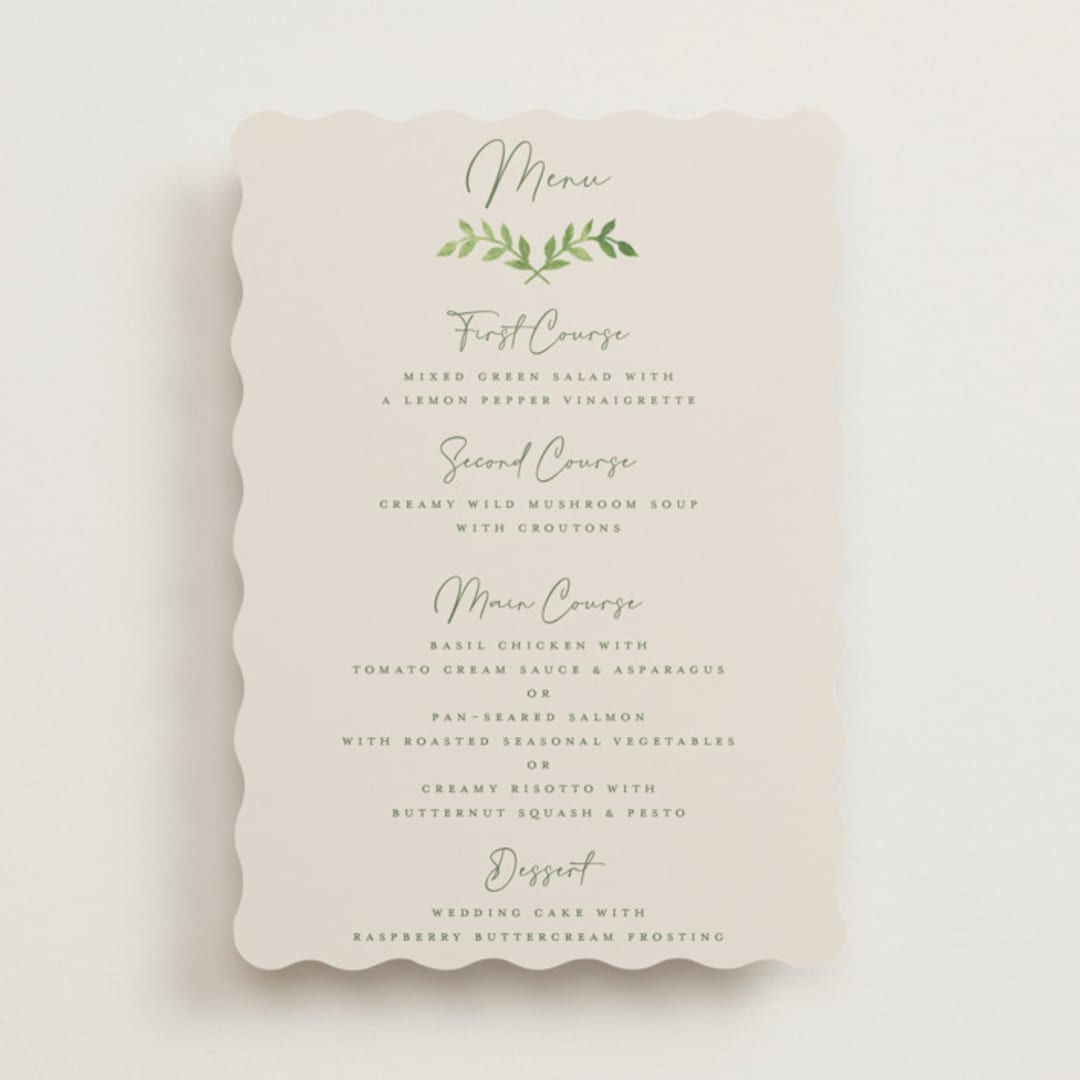 "Miniature Mountainscape" - Menus in Summer by Petra Kern - Front