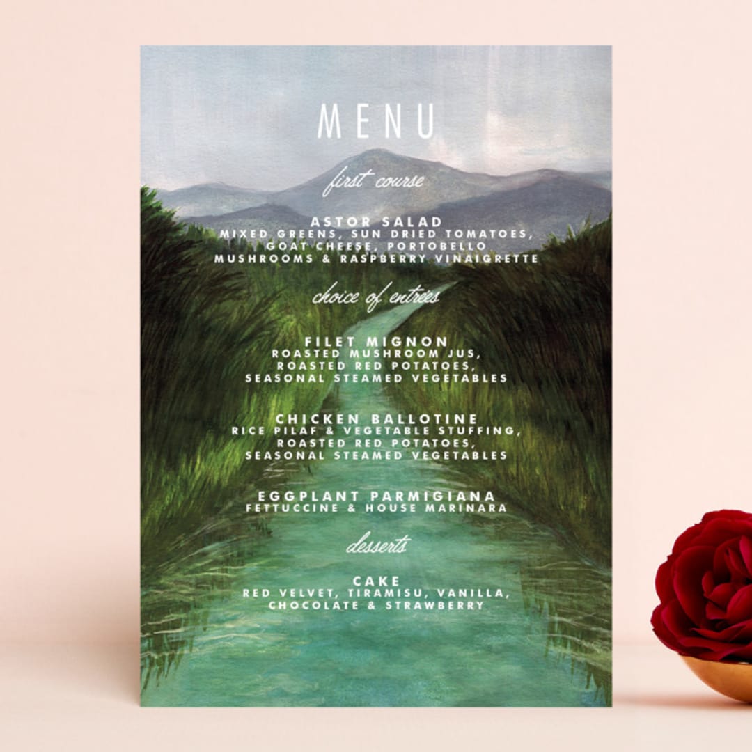 "Adventure Begins" - Menus in Forest by Elly - Front