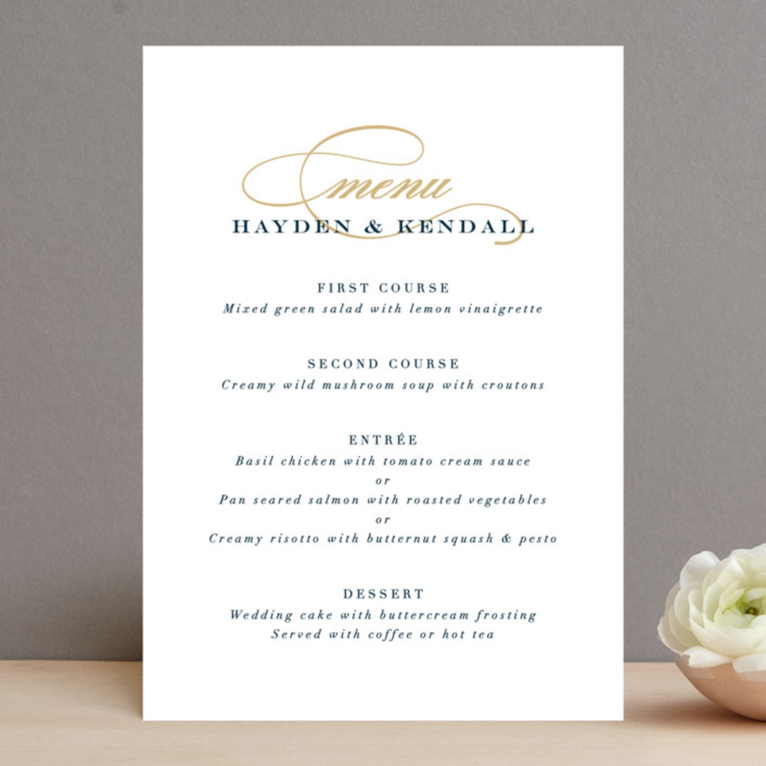 "Sullavan" - Menus in Teal by Carly Reed Walker - Front