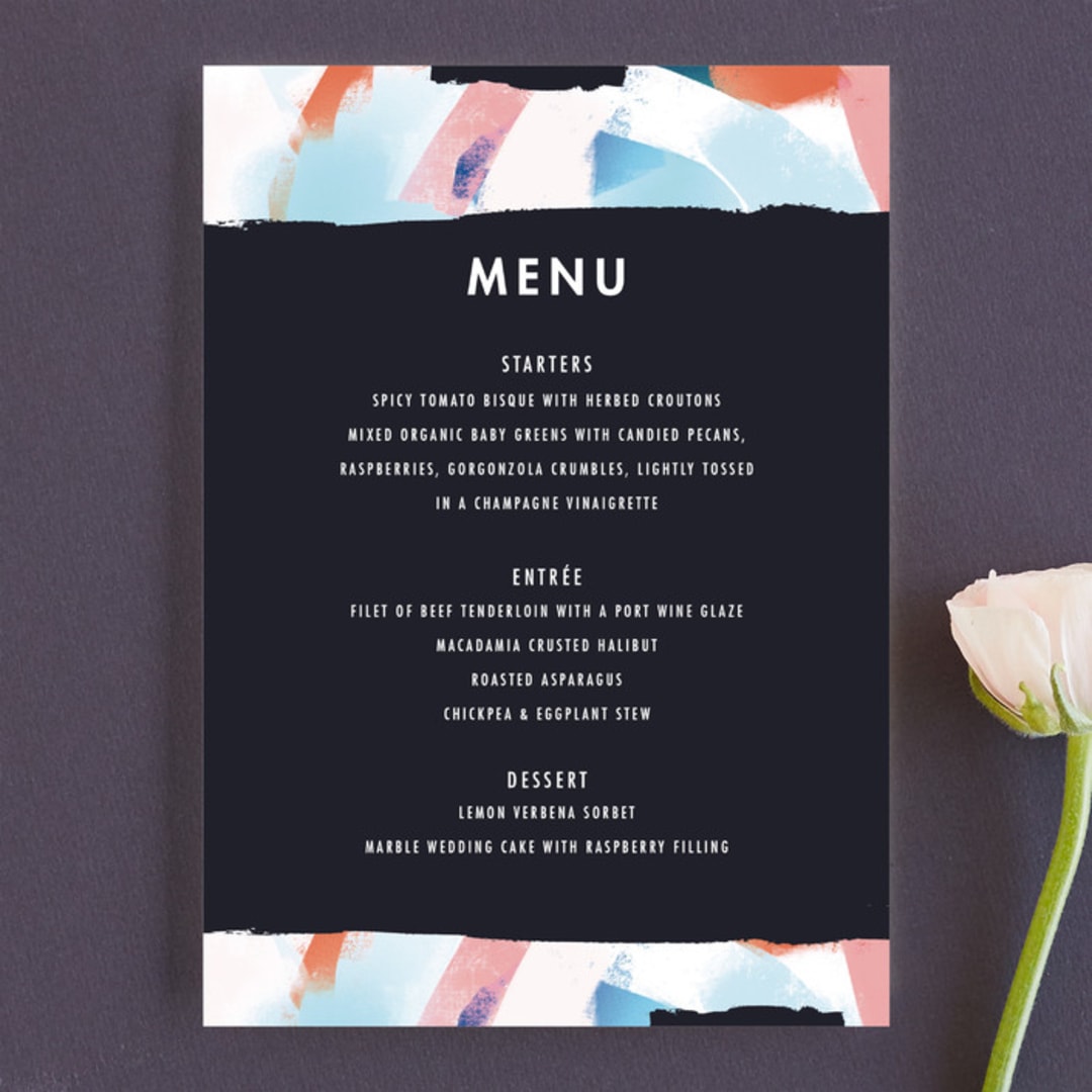 "Happy Day" - Menus in Carnival by Angela Marzuki - Front
