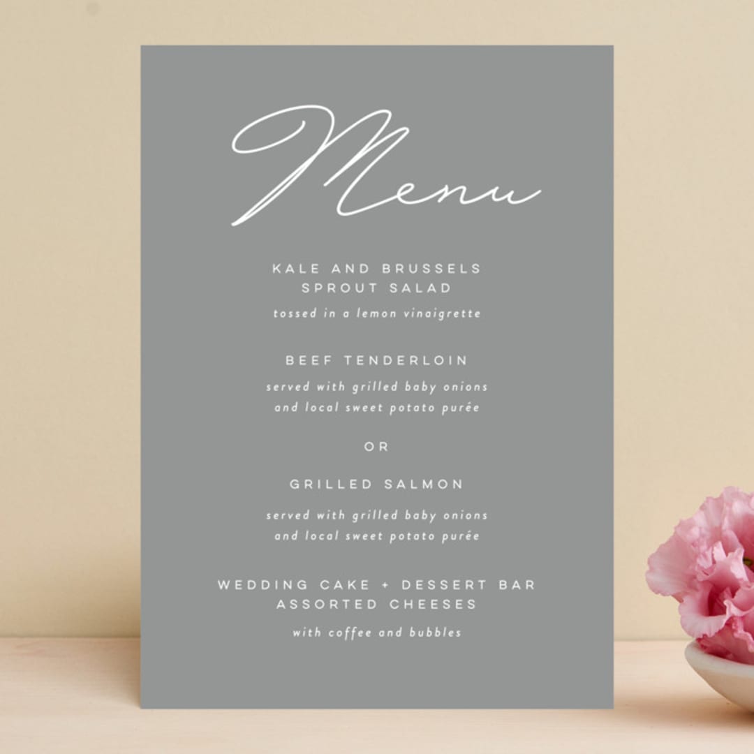 "Brooklyn" - Menus in Cement by Lauren Chism - Front