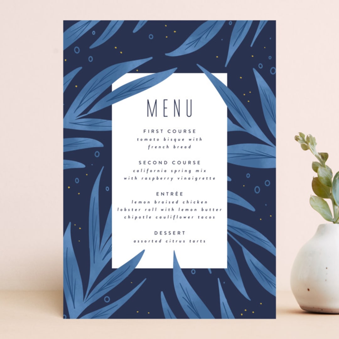 "Paradise" - Menus in Seaside by Joanna Griffin - Front