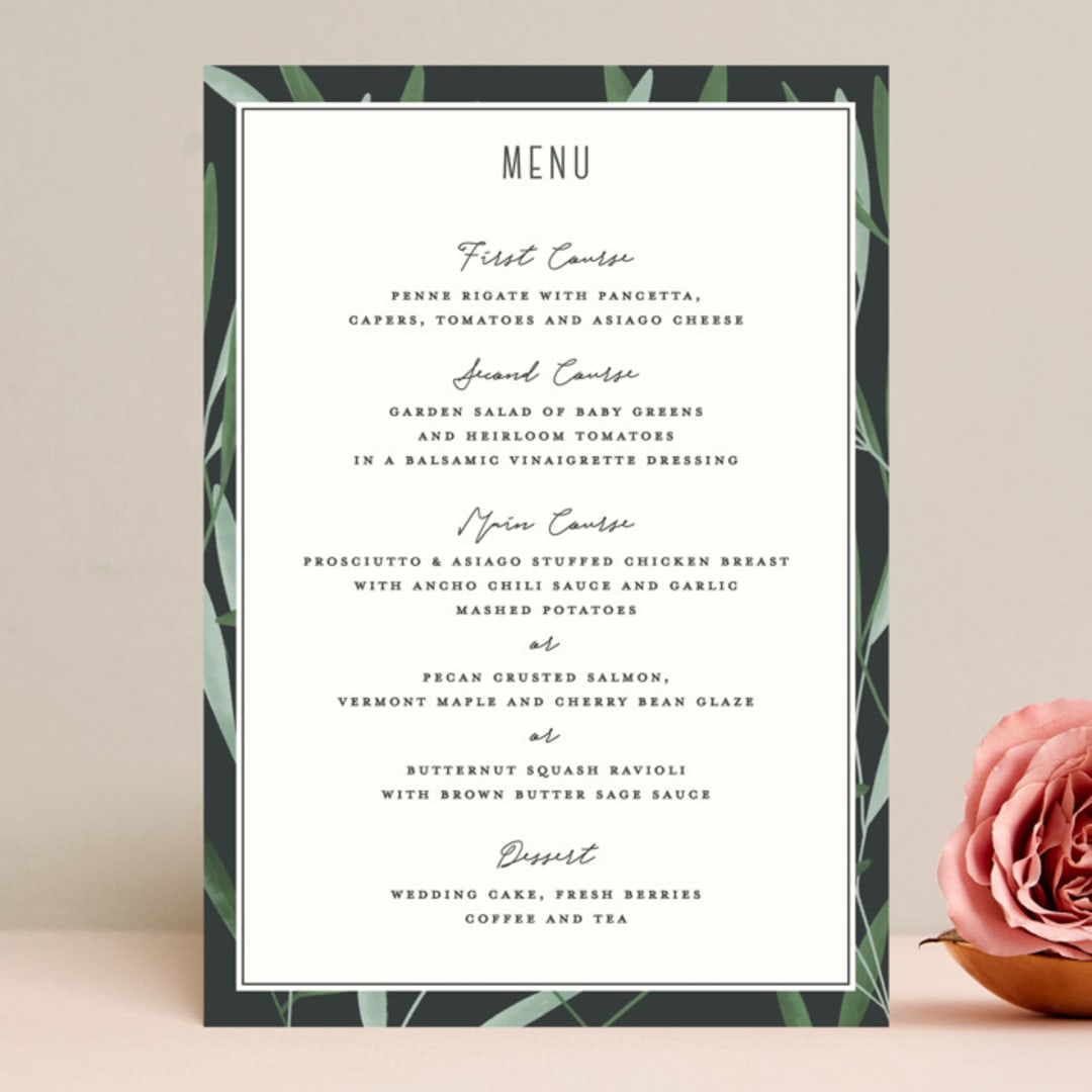 "Oliviers" - Menus in Spring by Gwen Bedat - Front