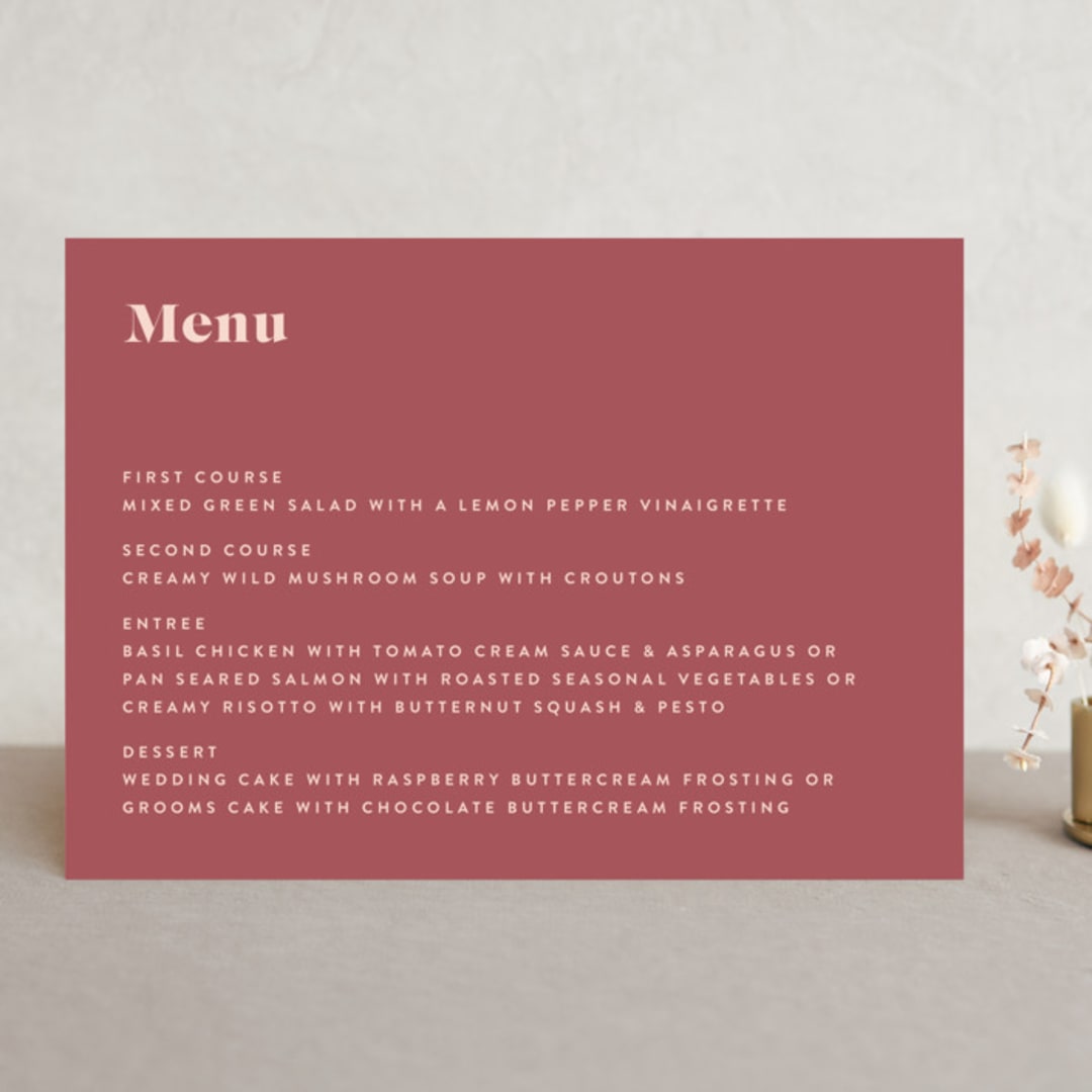 "headline" - Menus in Rust by Melissa Egan of Pistols - Front