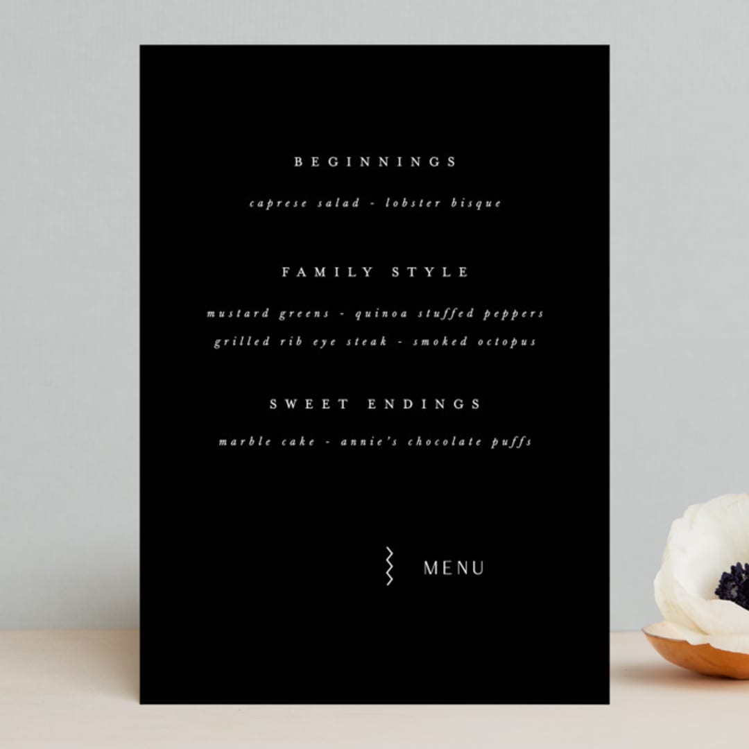 "Adora" - Menus in Dawn by Leah Bisch - Front