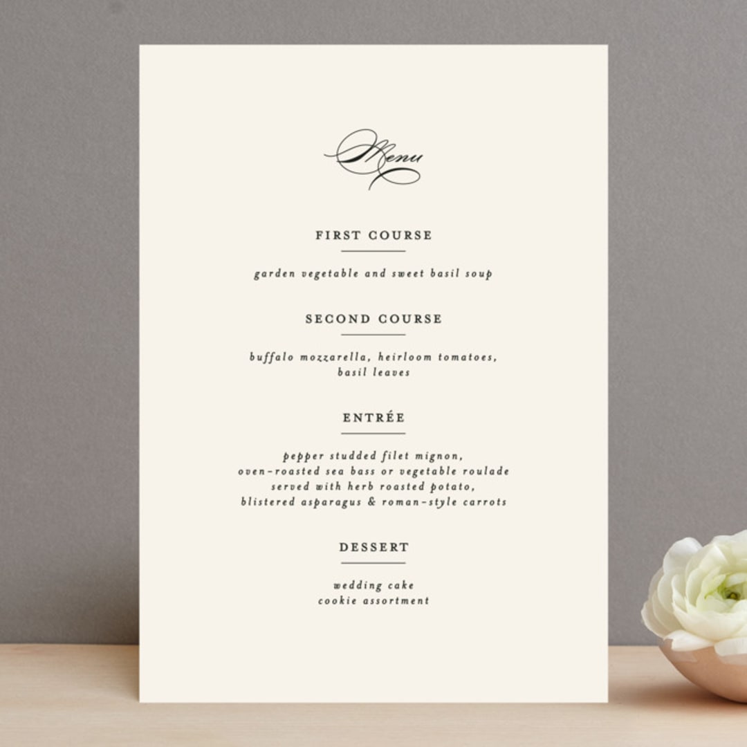 "a grand day" - Menus in Vanilla by Lea Delaveris - Front