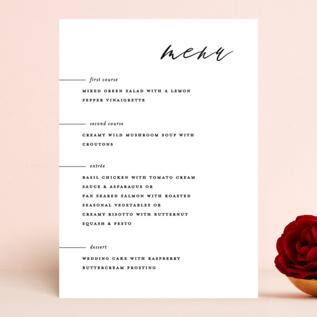 "Villa" - Menus in Pearl by Chryssi Tsoupanarias - Front