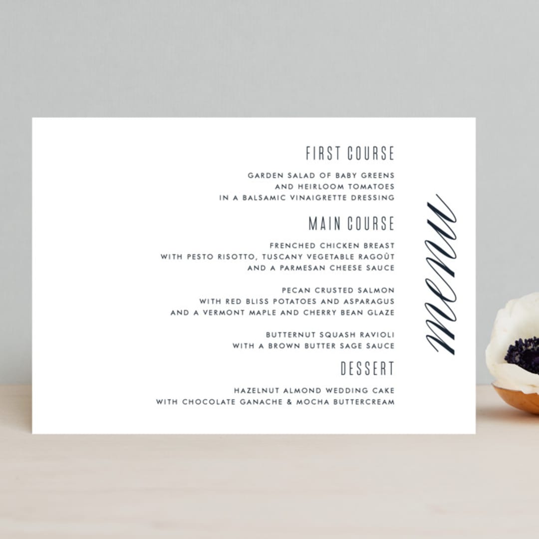 "Swoop" - Menus in Midnight by Jen Banks - Front