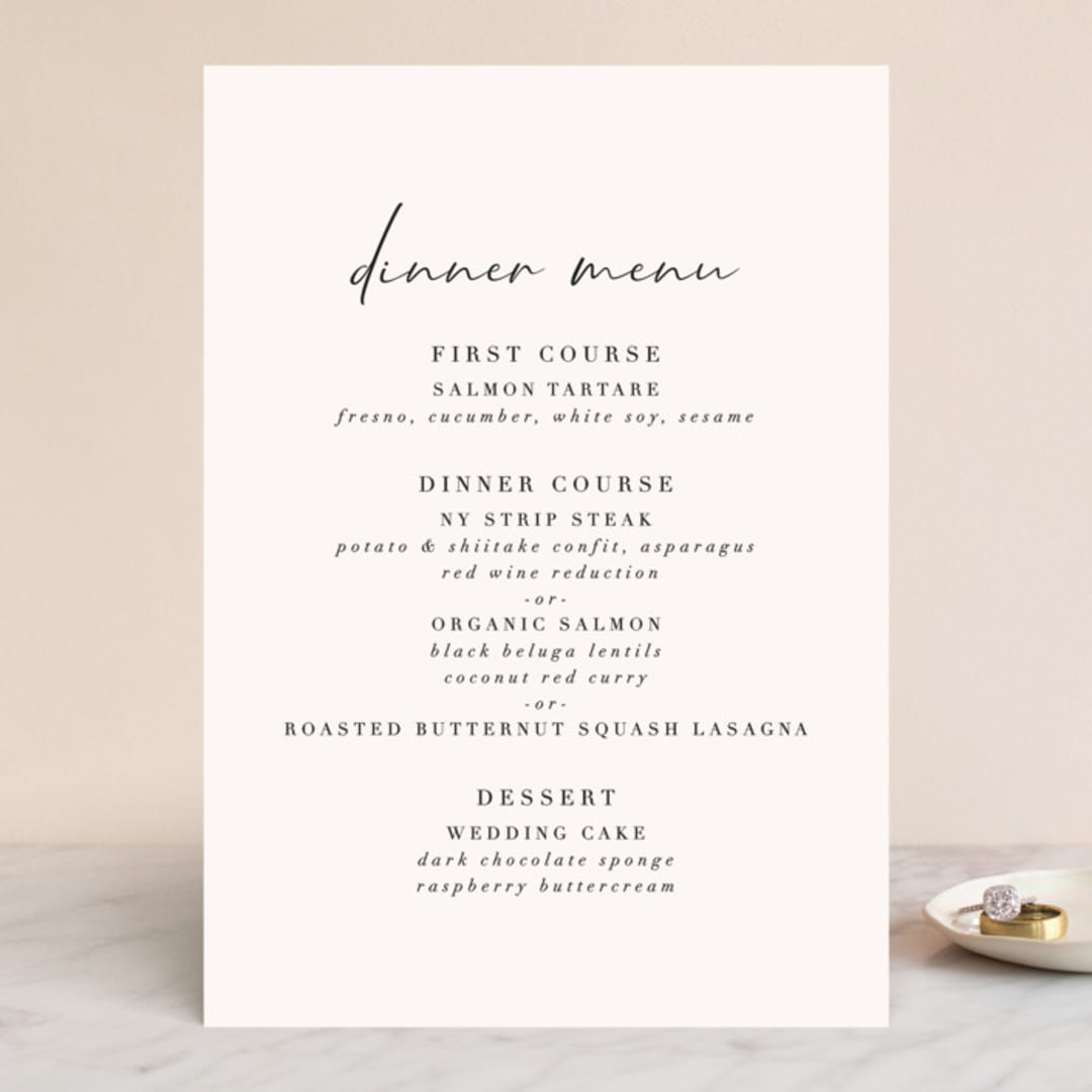 "mod" - Menus in Creme by Nicoletta Savod - Front