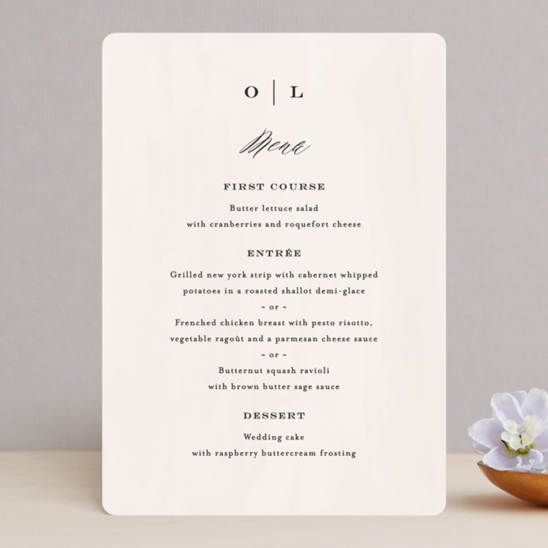 "Crush" - Menus in Buttery by Carolyn MacLaren - Front
