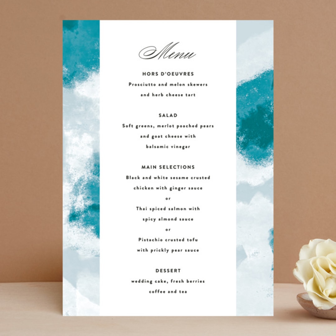 "Cotton Air" - Menus in Seaside by Lea Velasquez - Front