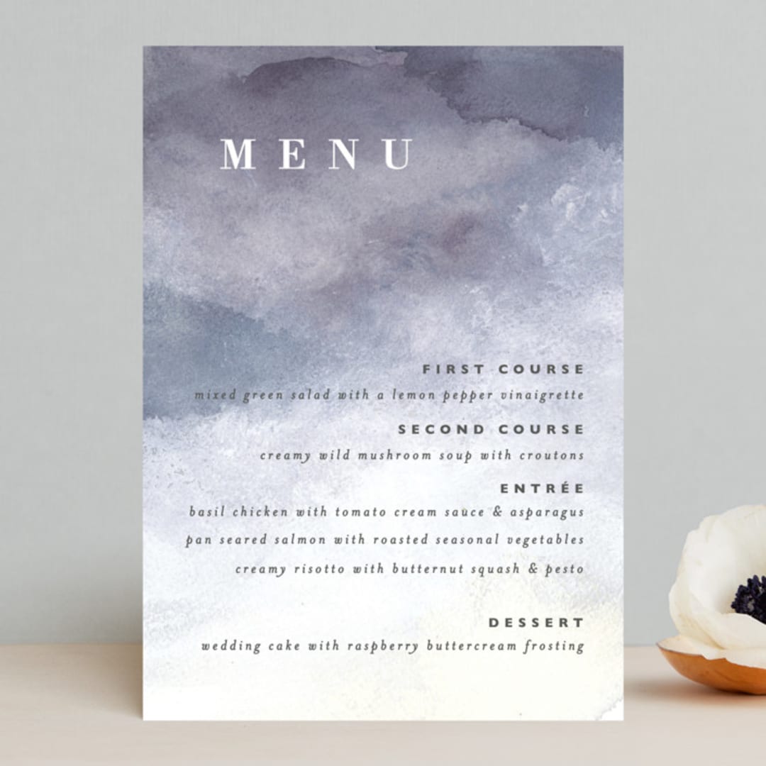 "Sea Splash" - Menus in Amethyst by Alethea and Ruth - Front
