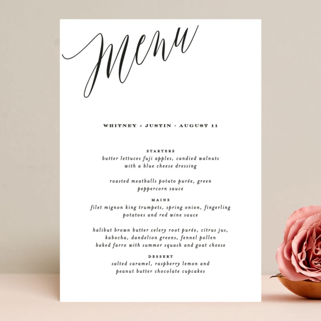 "Signed" - Menus in Pearl by Roxy Cervantes - Front