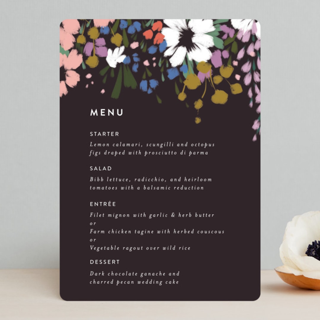 "spring dream" - Menus in Onyx by Angela Marzuki - Front