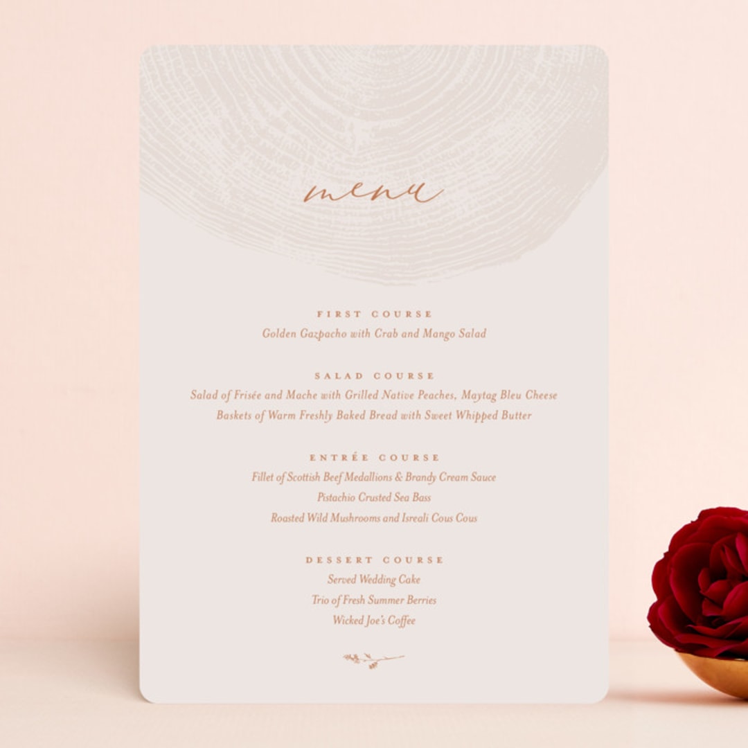 "a hundred years" - Menus in Burnt Umber by Robin Ott - Front