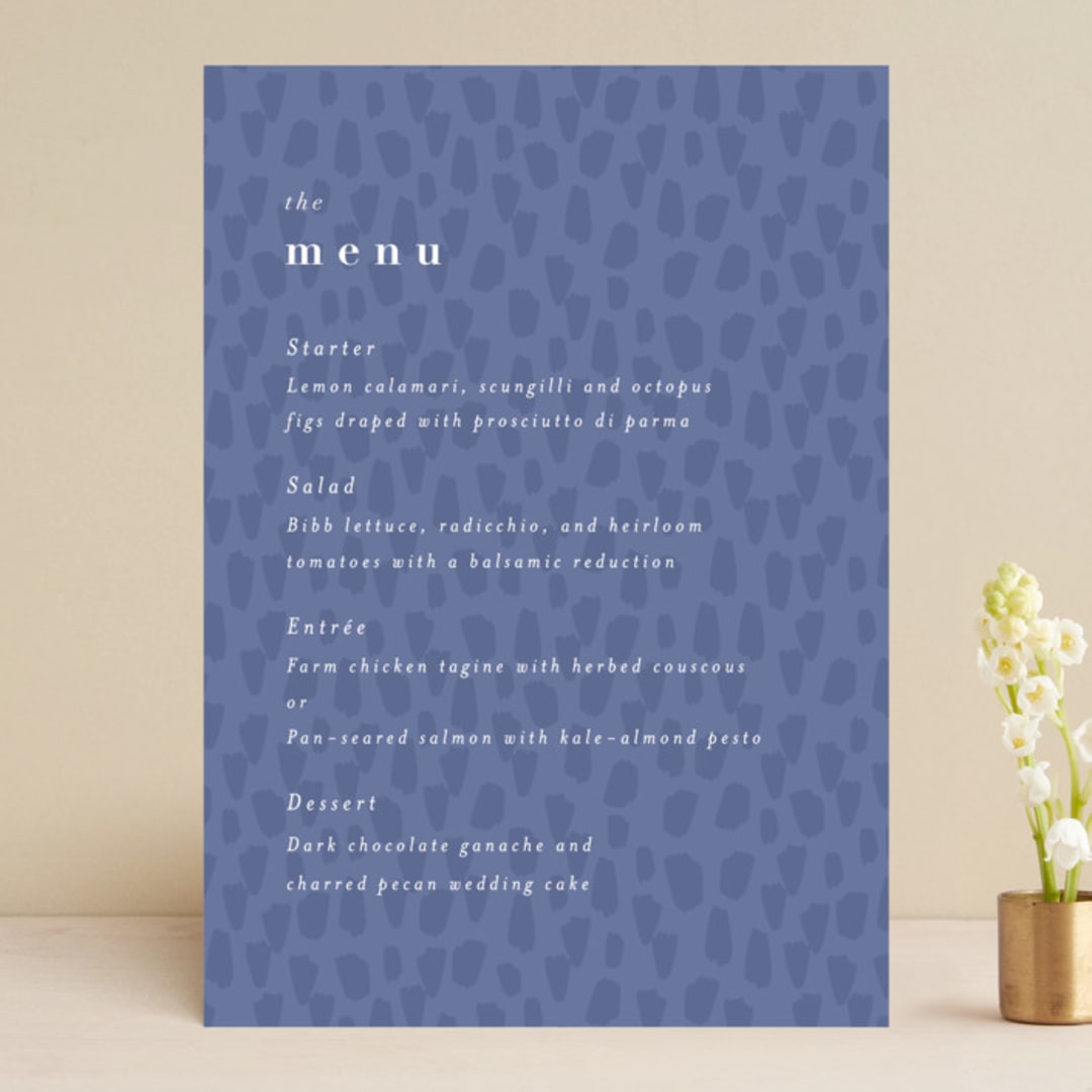 "romance in spring" - Menus in Olive by Angela Marzuki - Front