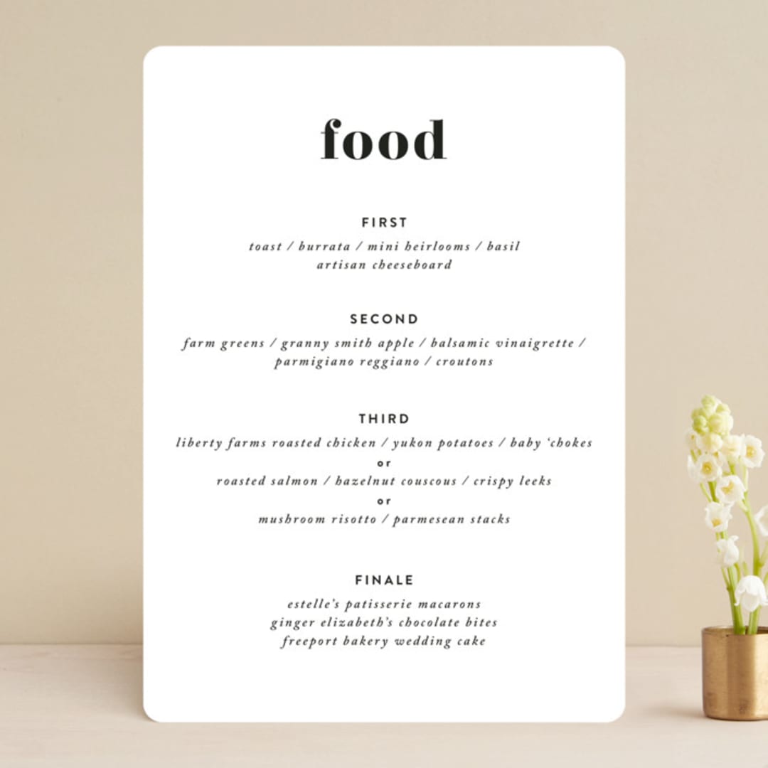 "Key Ingredients" - Menus in Cotton by Christie Garcia - Front