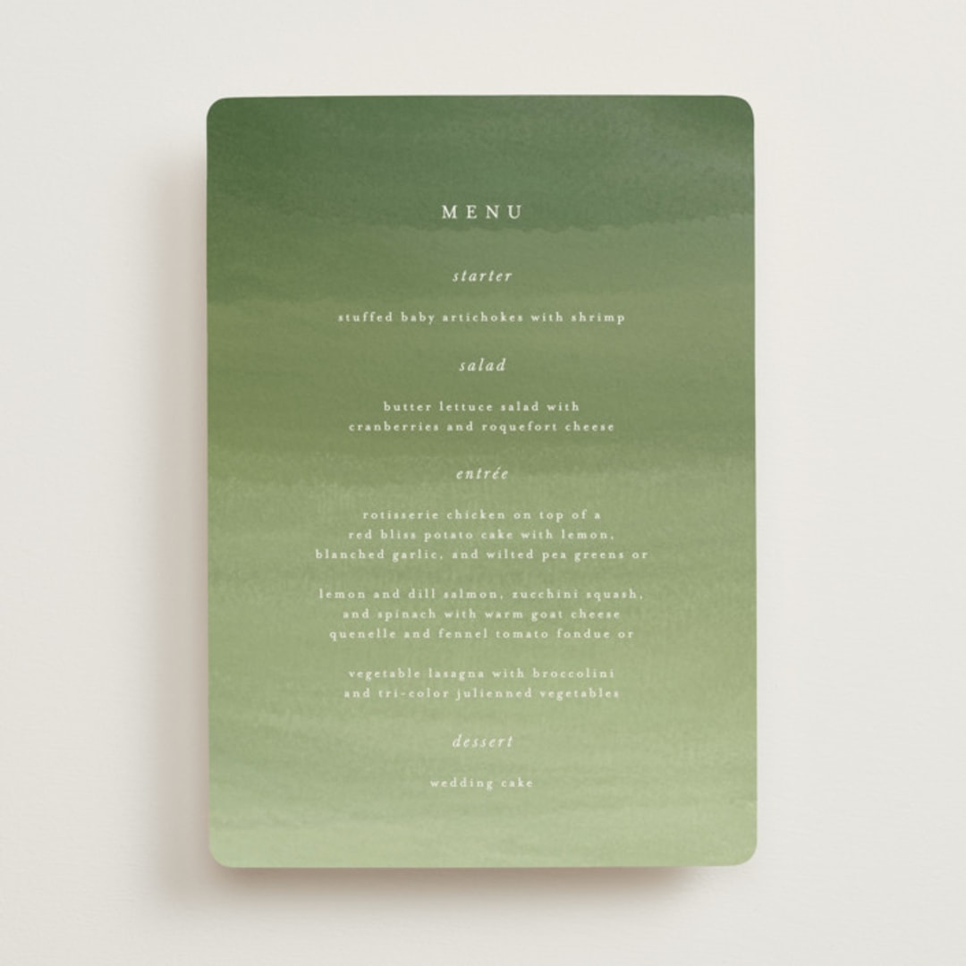"Verdure" - Menus in Garden by Leah Bisch - Front