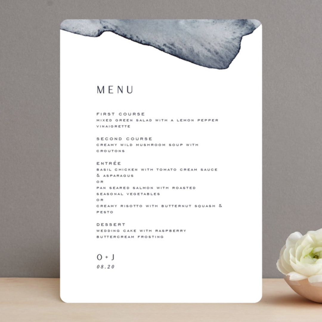 "Blueridge" - Menus in Ocean by Leah Bisch - Front