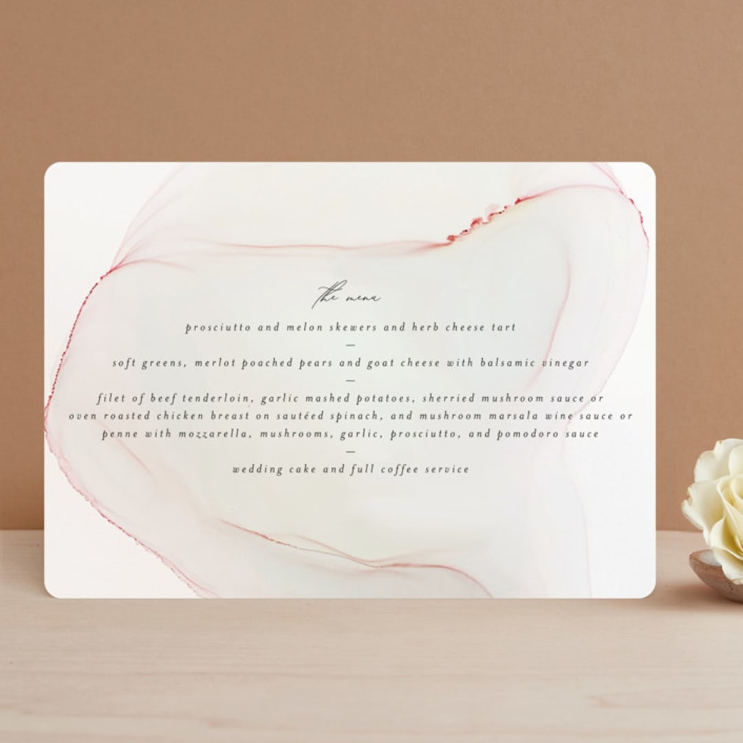 "cultured pearl" - Menus in Pearl by Erin Deegan - Front