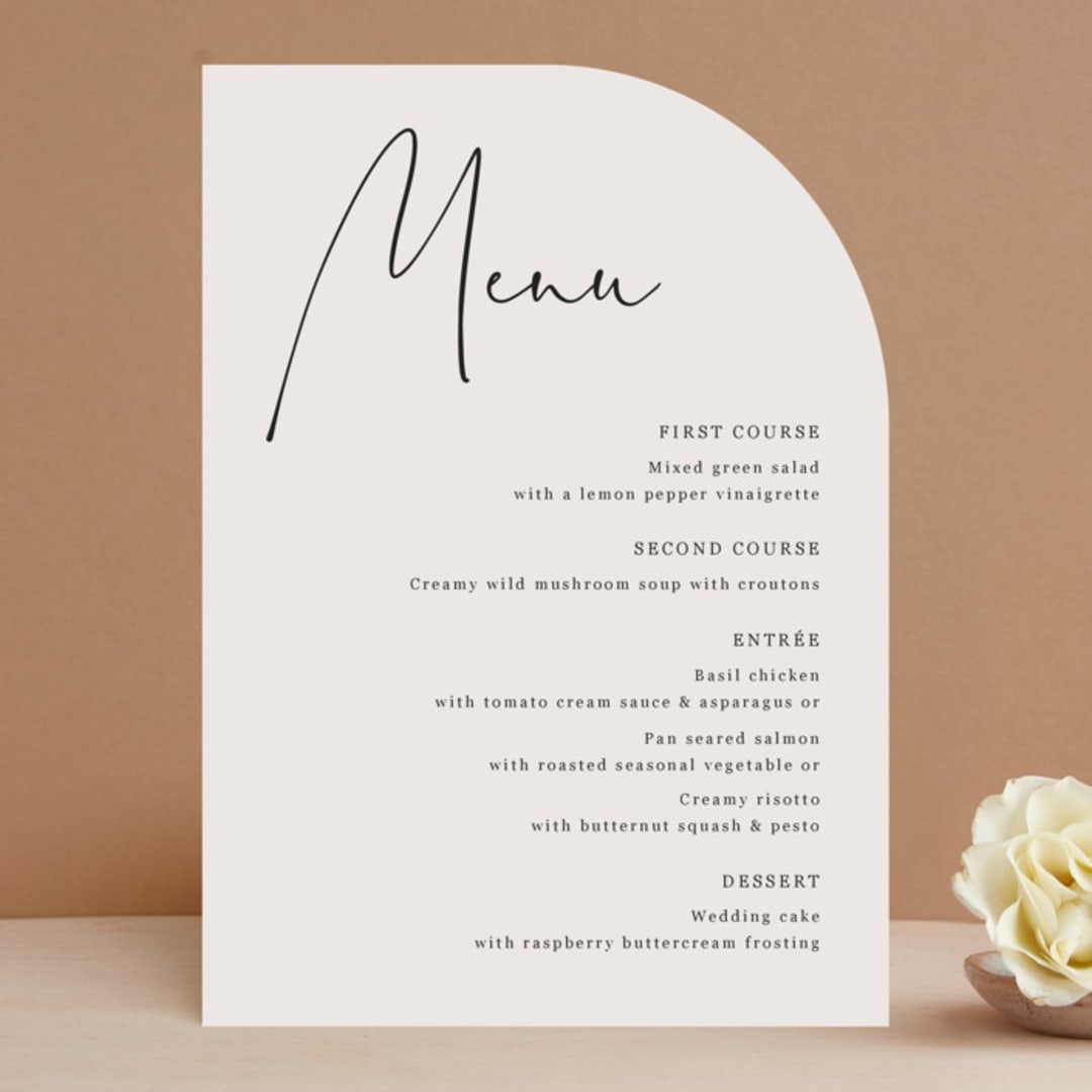 "stylist script" - Menus in Ivory by Cass Loh - Front
