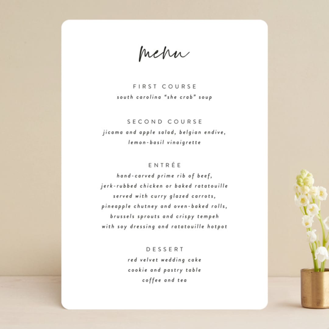 "In this together" - Menus in Black Tie by Lea Delaveris - Front