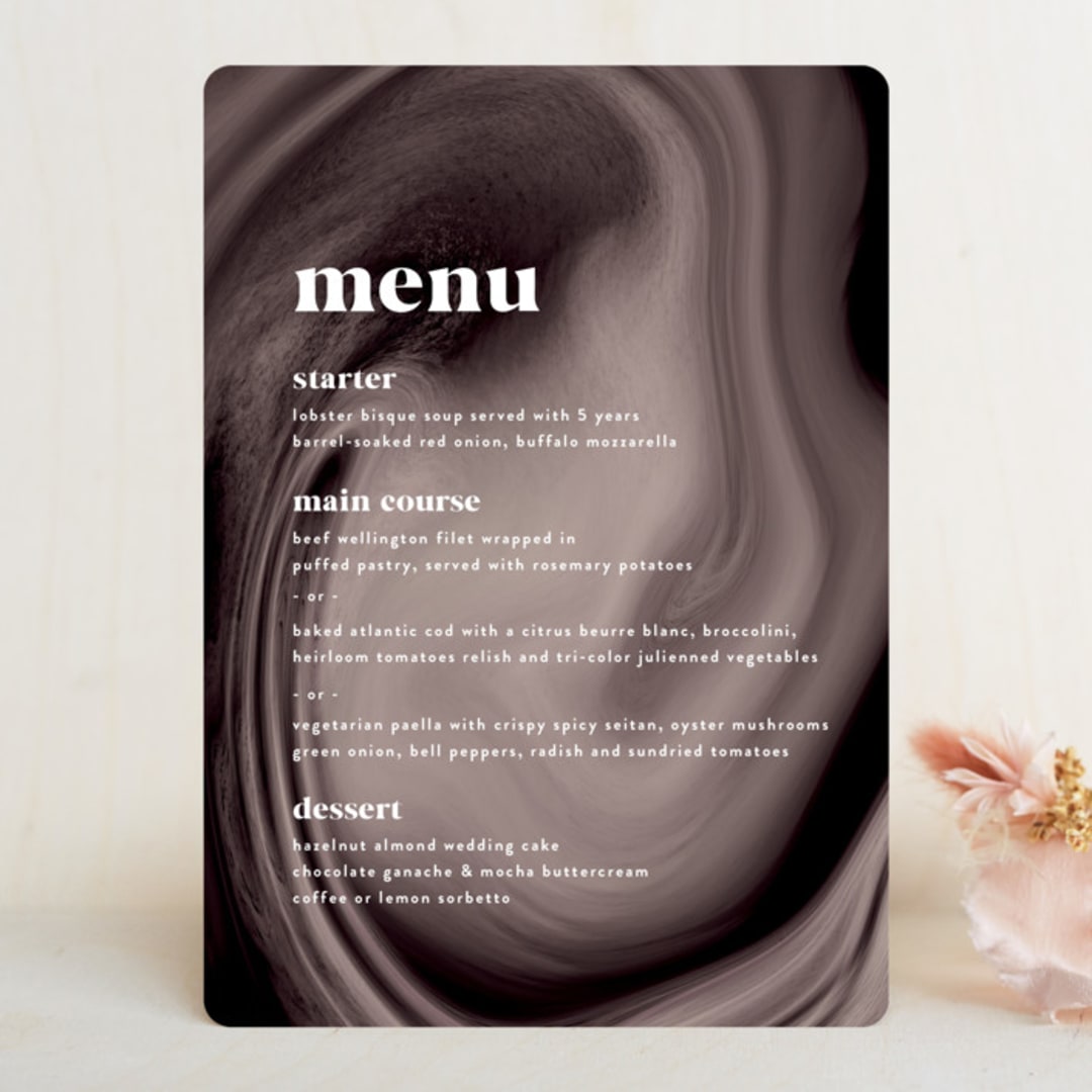 "joconde" - Menus in Mahogany by chocomocacino - Front