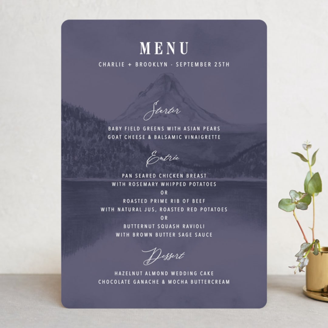"High" - Menus in Agate by Yuliya Evseeva - Front