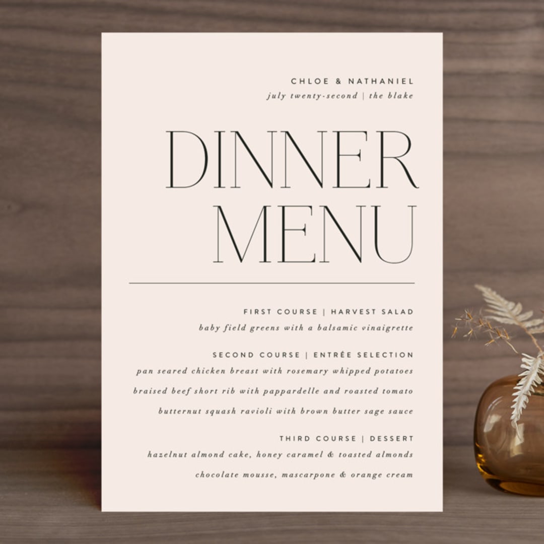 "Landscape" - Menus in Champagne by Kelly Schmidt - Front