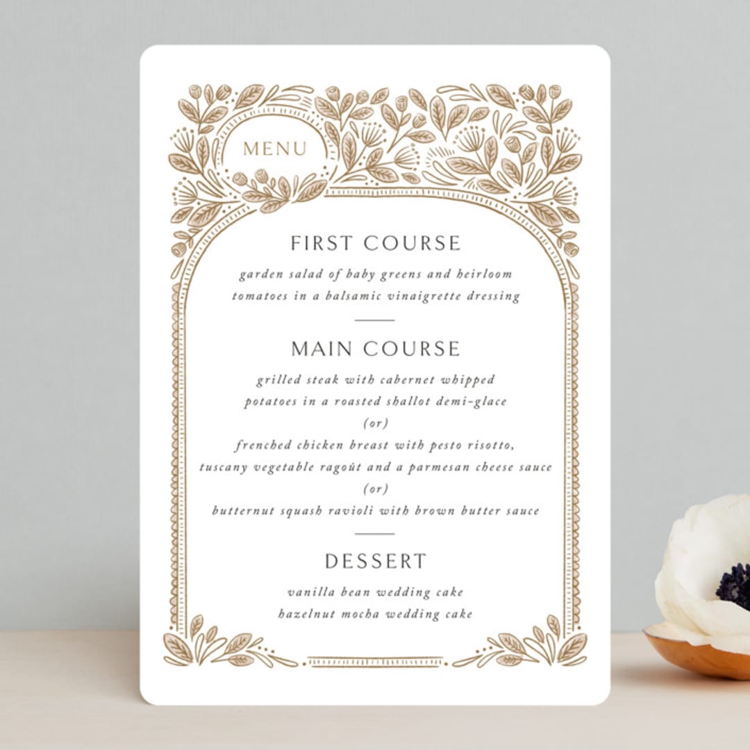 "charmed" - Menus in Honey by Jen Owens - Front