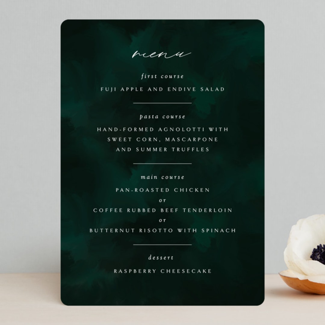 "emerald" - Menus in Emerald by Andrea Cernin - Front