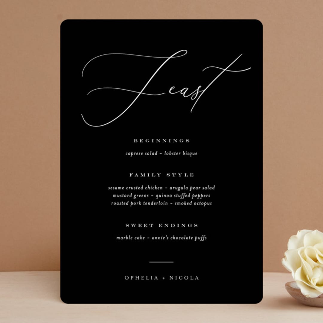 "Us" - Menus in Tuxedo by Leah Bisch - Front