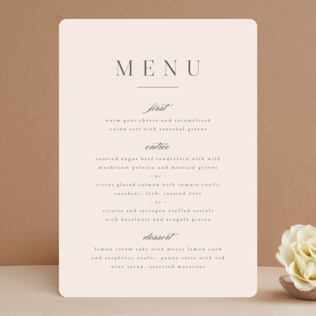 "Anson" - Menus in Latte by Kristie Kern - Front