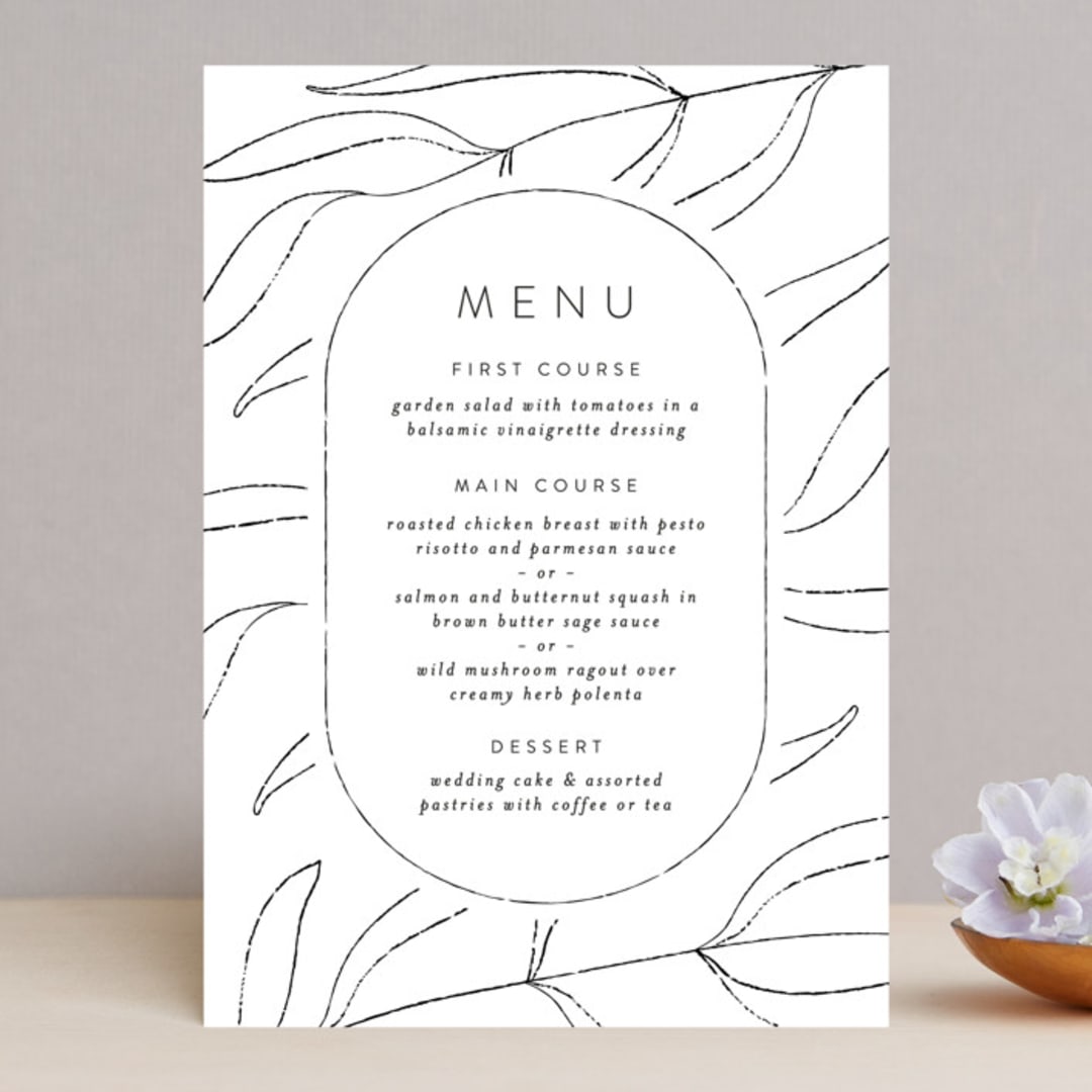 "Denali" - Menus in Linen by Carly Reed Walker - Front