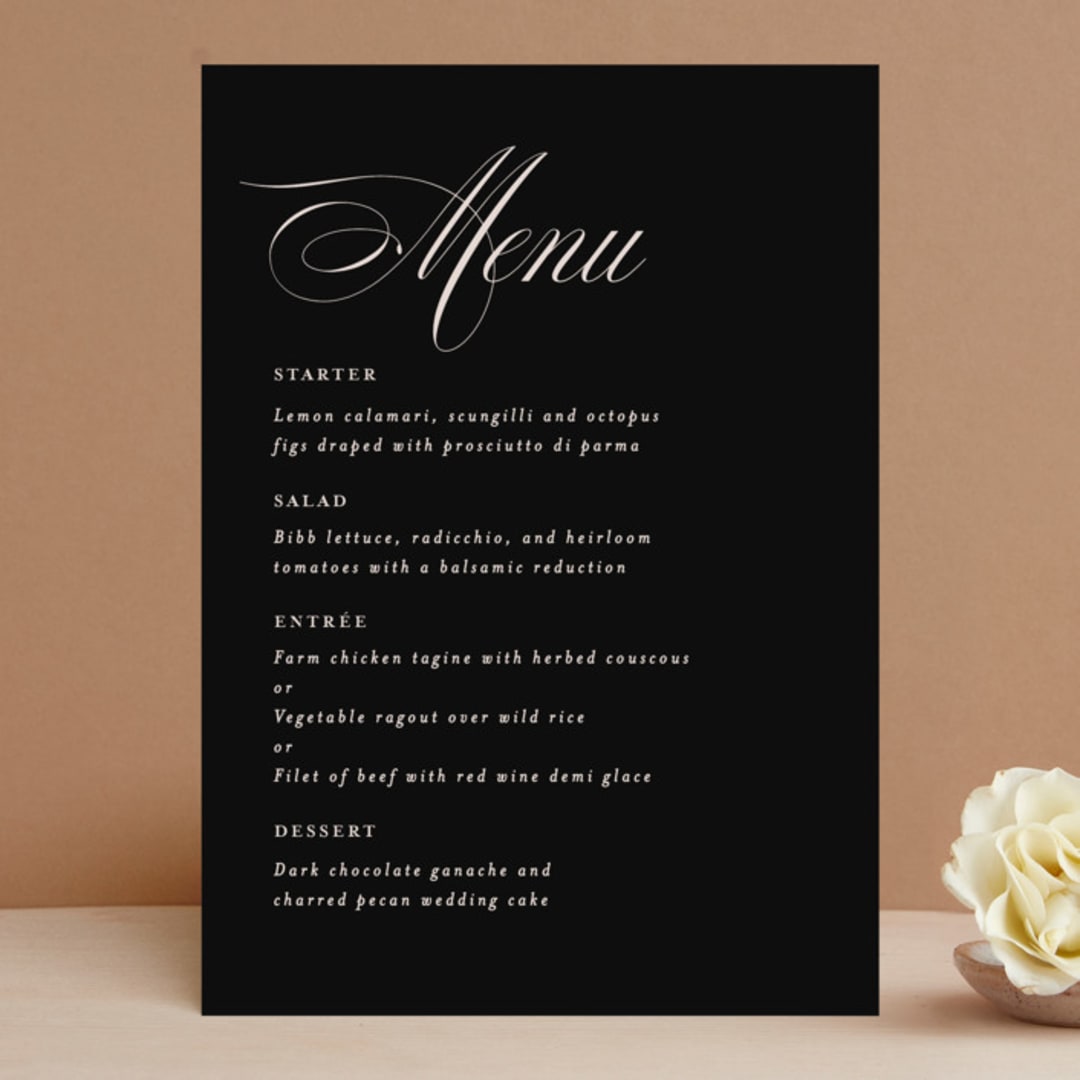 "front and center" - Menus in Putty by Angela Marzuki - Front