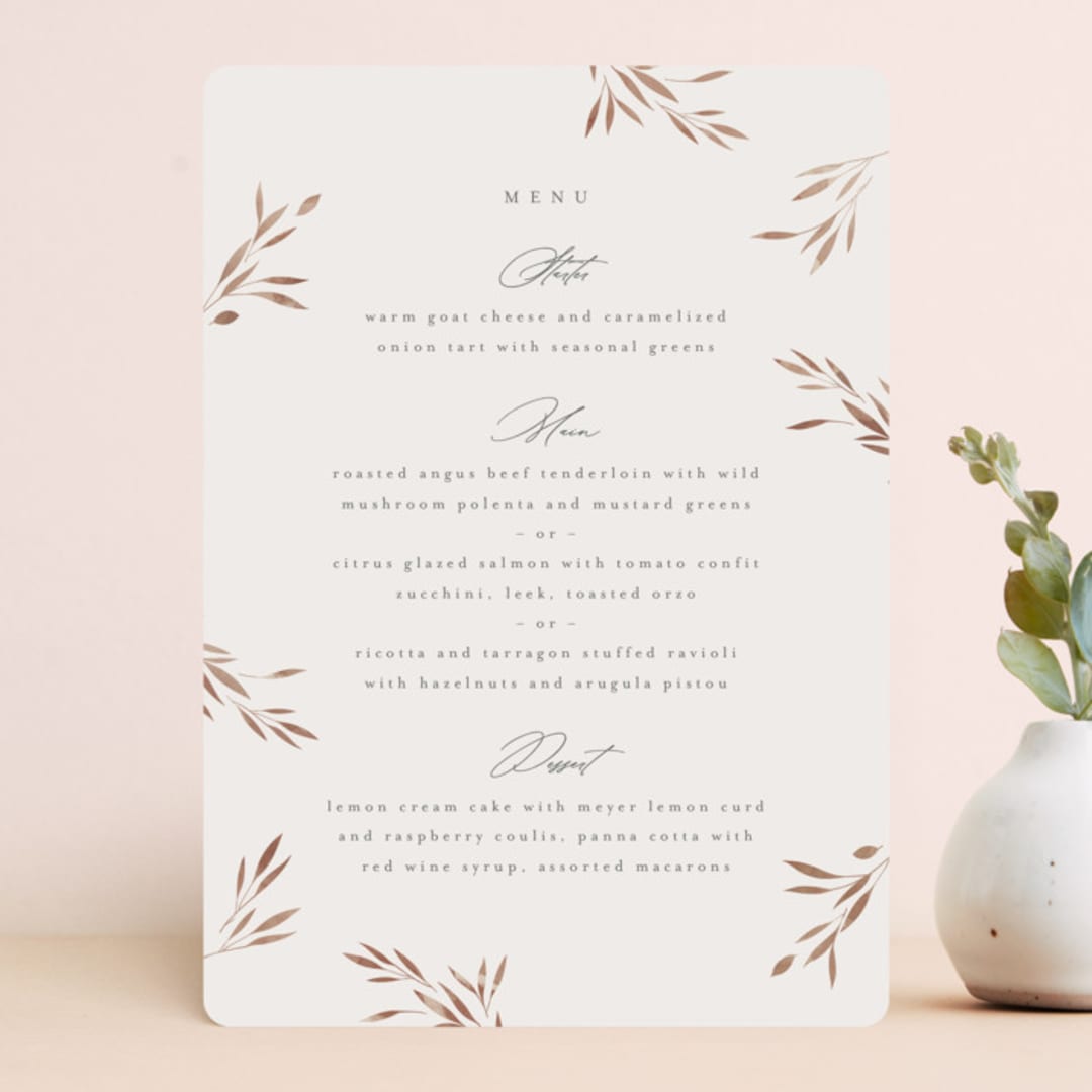 "Lennox" - Menus in Harvest by Kristie Kern - Front