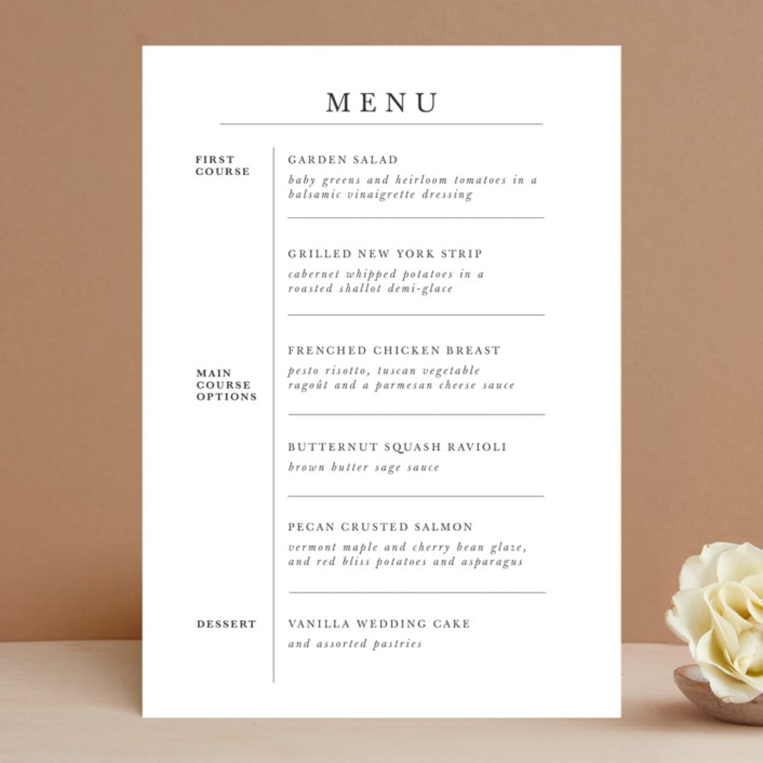 "painted woods" - Menus in Rain by Anne Kostecki - Front