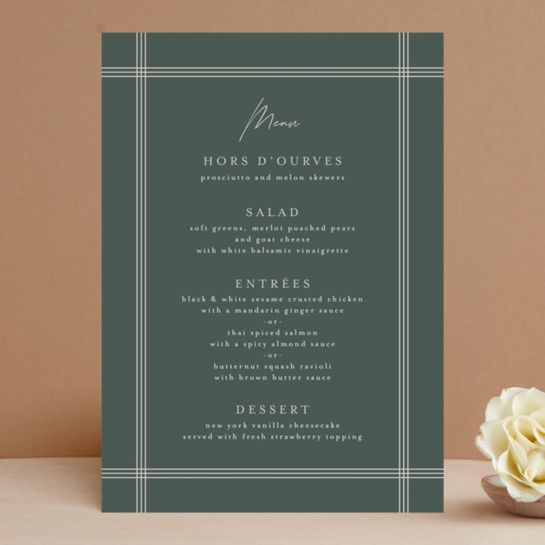 "Vista" - Menus in Forest by Melanie Severin - Front