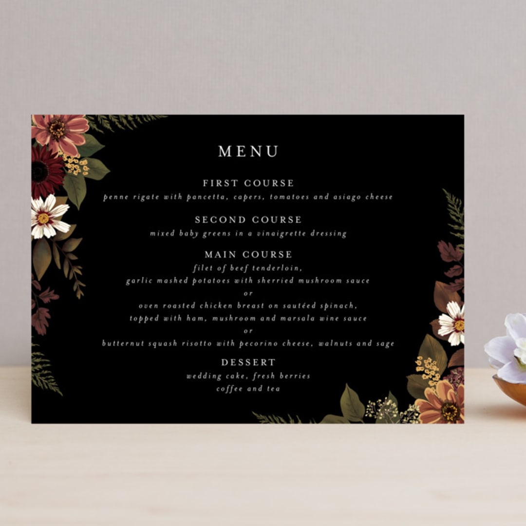 "Falling In Love" - Menus in Harvest by Susan Moyal - Front