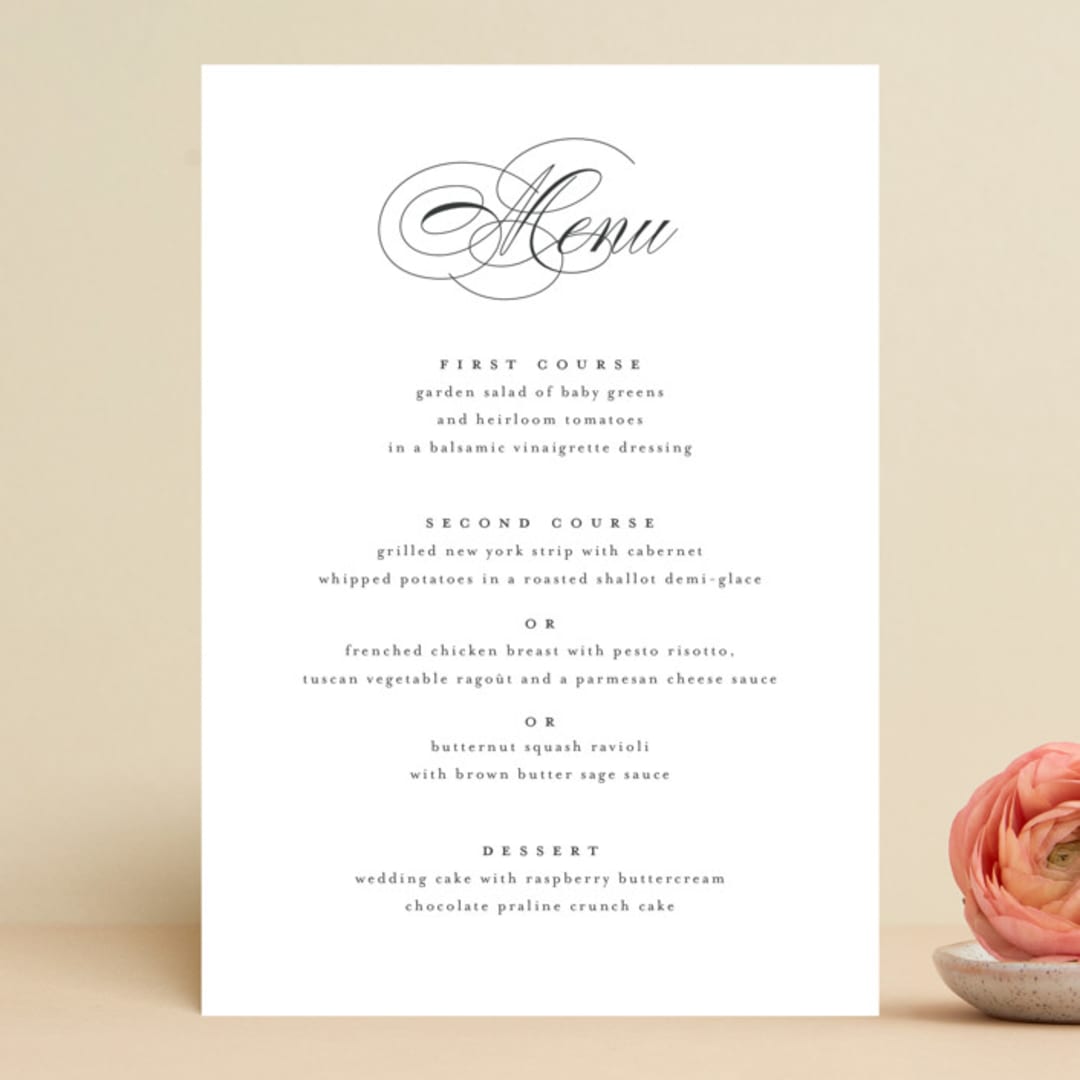 "Pearl" - Menus in Chantilly by Jessica Williams - Front