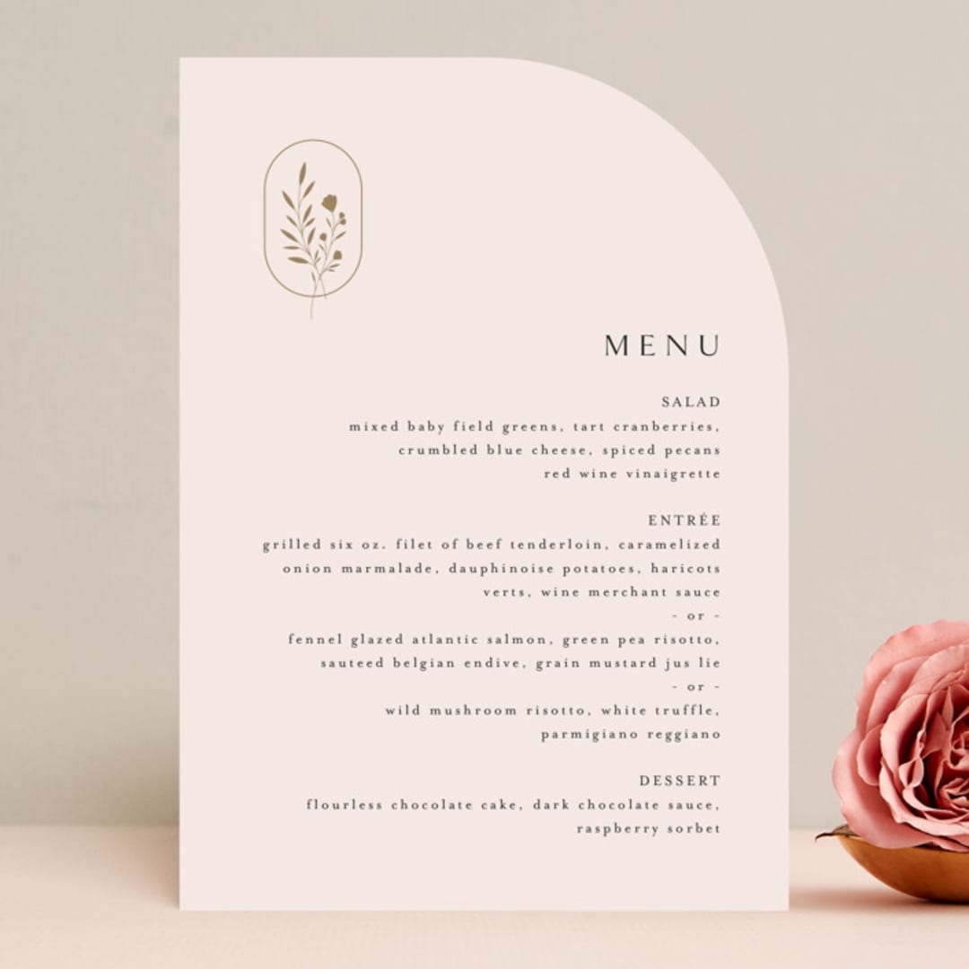 "Everlasting" - Menus in Latte by Jennifer Postorino - Front