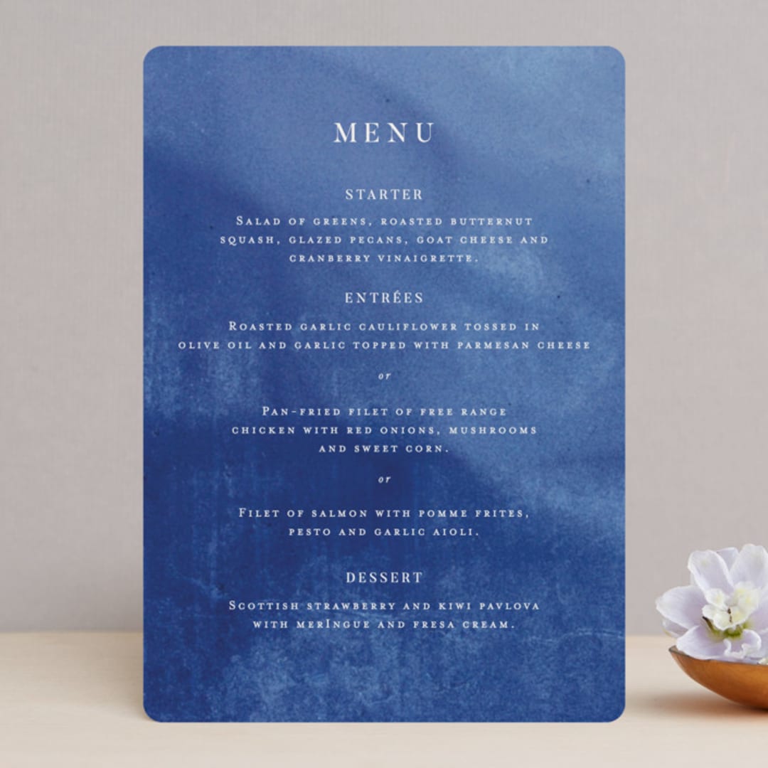 "Poppies" - Menus in Klein by Pati Cascino - Front
